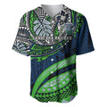 Personalised Canberra Raiders Baseball Jersey Polynesian Tribal Art Style With Viking Raider Mascot