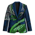 Personalised Canberra Raiders Blazer Polynesian Tribal Art Style With Viking Raider Mascot