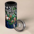 Personalised Canberra Raiders 4 in 1 Can Cooler Tumbler Polynesian Tribal Art Style With Viking Raider Mascot