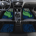Personalised Canberra Raiders Car Mats Polynesian Tribal Art Style With Viking Raider Mascot