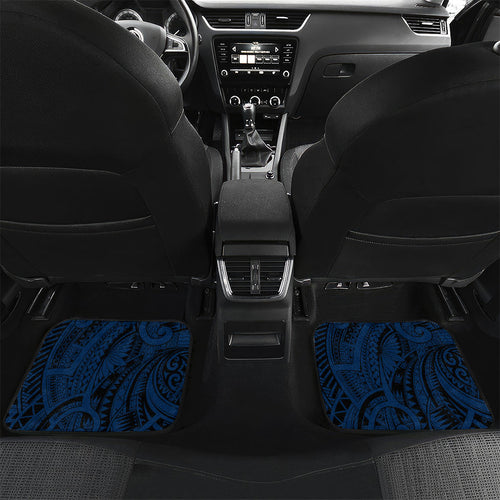 Personalised Canberra Raiders Car Mats Polynesian Tribal Art Style With Viking Raider Mascot