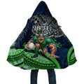 Personalised Canberra Raiders Cloak Polynesian Tribal Art Style With Viking Raider Mascot