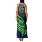 Personalised Canberra Raiders Family Matching Tank Maxi Dress and Hawaiian Shirt Polynesian Tribal Art Style With Viking Raider Mascot