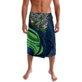 Personalised Canberra Raiders Lavalava Polynesian Tribal Art Style With Viking Raider Mascot