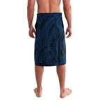 Personalised Canberra Raiders Lavalava Polynesian Tribal Art Style With Viking Raider Mascot