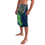 Personalised Canberra Raiders Lavalava Polynesian Tribal Art Style With Viking Raider Mascot