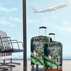 Personalised Canberra Raiders Luggage Cover Polynesian Tribal Art Style With Viking Raider Mascot