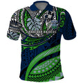 Personalised Canberra Raiders Polo Shirt Polynesian Tribal Art Style With Viking Raider Mascot
