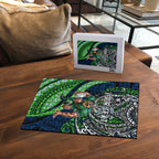 Personalised Canberra Raiders Puzzle Polynesian Tribal Art Style With Viking Raider Mascot