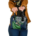 Personalised Canberra Raiders Shoulder Handbag Polynesian Tribal Art Style With Viking Raider Mascot