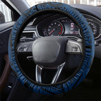 Canberra Raiders Steering Wheel Cover Polynesian Tribal Art Style With Viking Raider Mascot