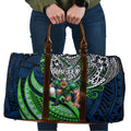Personalised Canberra Raiders Travel Bag Polynesian Tribal Art Style With Viking Raider Mascot