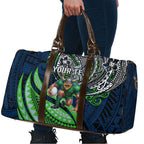 Personalised Canberra Raiders Travel Bag Polynesian Tribal Art Style With Viking Raider Mascot