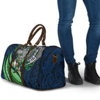 Personalised Canberra Raiders Travel Bag Polynesian Tribal Art Style With Viking Raider Mascot