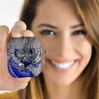 Personalised Canterbury-Bankstown Bulldogs AirPods Case Polynesian Tribal Art Style With Powerful Bulldog Mascot