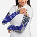 Personalised Canterbury-Bankstown Bulldogs Arm Sleeves Polynesian Tribal Art Style With Powerful Bulldog Mascot