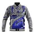 Personalised Canterbury-Bankstown Bulldogs Baseball Jacket Polynesian Tribal Art Style With Powerful Bulldog Mascot