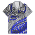 Personalised Canterbury-Bankstown Bulldogs Family Matching Mermaid Dress and Hawaiian Shirt Polynesian Tribal Art Style With Powerful Bulldog Mascot
