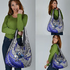 Personalised Canterbury-Bankstown Bulldogs Grocery Bag Polynesian Tribal Art Style With Powerful Bulldog Mascot