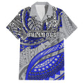 Personalised Canterbury-Bankstown Bulldogs Hawaiian Shirt Polynesian Tribal Art Style With Powerful Bulldog Mascot