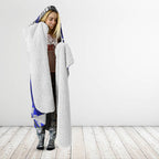 Personalised Canterbury-Bankstown Bulldogs Hooded Blanket Polynesian Tribal Art Style With Powerful Bulldog Mascot