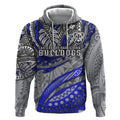 Personalised Canterbury-Bankstown Bulldogs Hoodie Polynesian Tribal Art Style With Powerful Bulldog Mascot