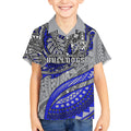 Personalised Canterbury-Bankstown Bulldogs Kid Hawaiian Shirt Polynesian Tribal Art Style With Powerful Bulldog Mascot