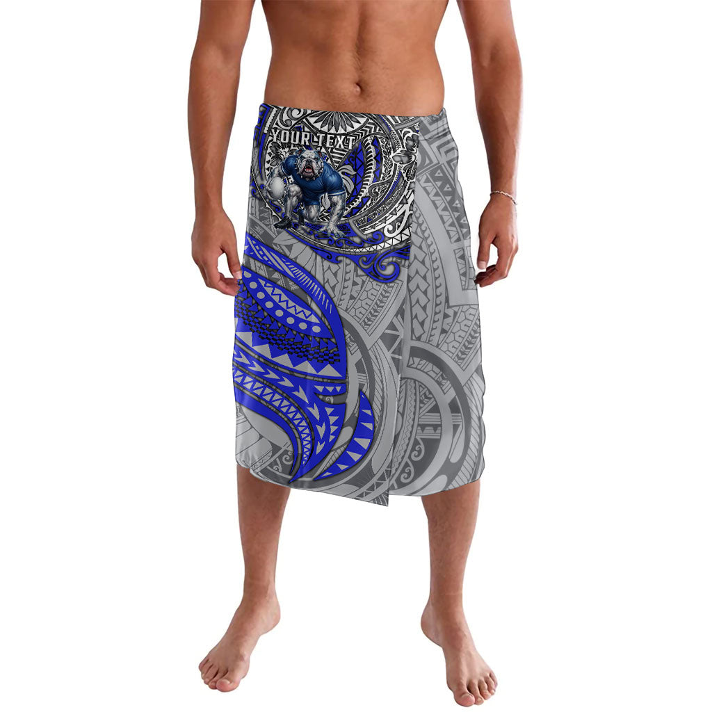 Personalised Canterbury-Bankstown Bulldogs Lavalava Polynesian Tribal Art Style With Powerful Bulldog Mascot