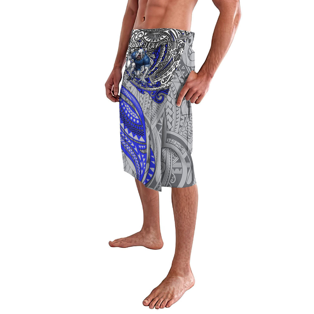 Personalised Canterbury-Bankstown Bulldogs Lavalava Polynesian Tribal Art Style With Powerful Bulldog Mascot