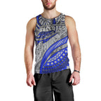 Personalised Canterbury-Bankstown Bulldogs Men Tank Top Polynesian Tribal Art Style With Powerful Bulldog Mascot