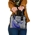 Personalised Canterbury-Bankstown Bulldogs Shoulder Handbag Polynesian Tribal Art Style With Powerful Bulldog Mascot