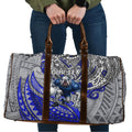 Personalised Canterbury-Bankstown Bulldogs Travel Bag Polynesian Tribal Art Style With Powerful Bulldog Mascot