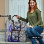 Personalised Canterbury-Bankstown Bulldogs Travel Bag Polynesian Tribal Art Style With Powerful Bulldog Mascot