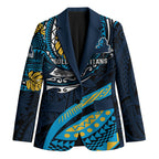 Personalised Gold Coast Titans Blazer Polynesian Tribal Art Style With Spartan Titan Mascot