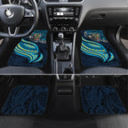 Personalised Gold Coast Titans Car Mats Polynesian Tribal Art Style With Spartan Titan Mascot