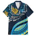 Personalised Gold Coast Titans Hawaiian Shirt Polynesian Tribal Art Style With Spartan Titan Mascot