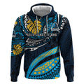 Personalised Gold Coast Titans Hoodie Polynesian Tribal Art Style With Spartan Titan Mascot