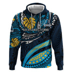 Personalised Gold Coast Titans Hoodie Polynesian Tribal Art Style With Spartan Titan Mascot