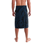 Personalised Gold Coast Titans Lavalava Polynesian Tribal Art Style With Spartan Titan Mascot