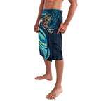 Personalised Gold Coast Titans Lavalava Polynesian Tribal Art Style With Spartan Titan Mascot
