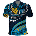 Personalised Gold Coast Titans Polo Shirt Polynesian Tribal Art Style With Spartan Titan Mascot