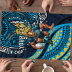 Personalised Gold Coast Titans Puzzle Polynesian Tribal Art Style With Spartan Titan Mascot