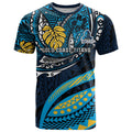 Personalised Gold Coast Titans T Shirt Polynesian Tribal Art Style With Spartan Titan Mascot