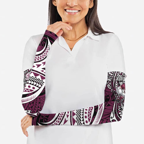 Personalised Manly Warringah Sea Eagles Arm Sleeves Polynesian Tribal Art Style With Muscular Sea Eagle Mascot