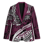 Personalised Manly Warringah Sea Eagles Blazer Polynesian Tribal Art Style With Muscular Sea Eagle Mascot