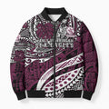 Personalised Manly Warringah Sea Eagles Bomber Puffer Jacket Polynesian Tribal Art Style With Muscular Sea Eagle Mascot