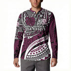 Personalised Manly Warringah Sea Eagles Button Sweatshirt Polynesian Tribal Art Style With Muscular Sea Eagle Mascot