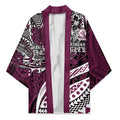 Personalised Manly Warringah Sea Eagles Kimono Polynesian Tribal Art Style With Muscular Sea Eagle Mascot