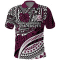 Personalised Manly Warringah Sea Eagles Polo Shirt Polynesian Tribal Art Style With Muscular Sea Eagle Mascot