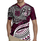 Personalised Manly Warringah Sea Eagles Rugby Jersey Polynesian Tribal Art Style With Muscular Sea Eagle Mascot